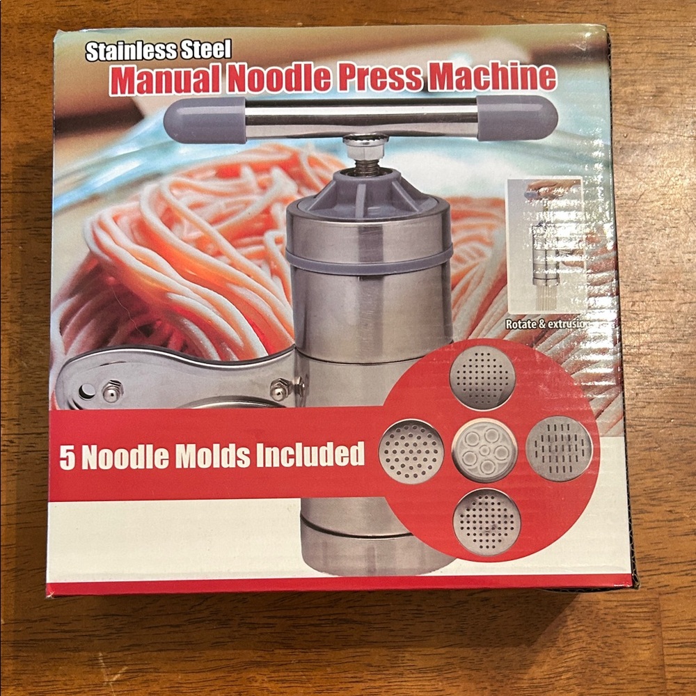 Stainless Steel Manual Noodle Press Machine - New!!